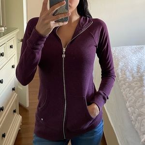 Victoria Secret Zipper Burgundy Sweater